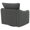 Coaster Fine Furniture 903393 Madia - Upholstered Sloped Arm Swivel Glider Chair - Charcoal