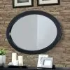 Furniture of America CM7386BK-MO Lennart - Oval Mirror - Black