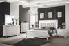 New Classic 02-9698W-36N New Classic 02-9698W-36N Valentino - 5/0 Queen 6 Piece Bedroom Set (Bed & Dresser & Mirror & Chest & 2 Nightstands) - White