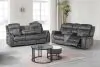 New Classic 22-U456-2PM New Classic 22-U456-2PM Park City - P1 2 Piece Sofa & Loveseat With Power Footrest - Dark Gray