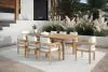 New Classic 60-G5511-9SW New Classic 60-G5511-9SW Wesley - Patio 9 Piece Dining Set Table & 8 Chairs - White