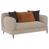 Coaster Fine Furniture 509412 Jade - Chenille Upholstered Sculpted Track Arm Loveseat - Latte