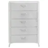 Coaster Fine Furniture 215795 Cassia - 5-Drawer Bedroom Chest Of Drawers - White High Gloss