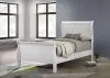 Coaster Fine Furniture 202441TB1 Louis Philippe - Twin Sleigh Headboard & Footboard, Box 1 of 2 - White