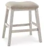 Ashley Furniture D394-024 Skempton - Upholstered Stool (Set of 2) - White
