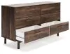 Ashley Furniture EB3660-231 Ashley Furniture EB3660-231 Calverson - Six Drawer Dresser - Medium - Mocha