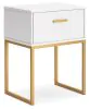 Ashley Furniture EB1867-291 Ashley Furniture EB1867-291 Socalle - One Drawer Night Stand - Two-Tone