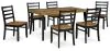 Ashley Furniture D413-425 Blondon - Rectangular Drm Table Set (Set of 7) - Brown / Black