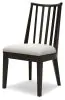 Ashley Furniture D841-01 Galliden - Dining Upholstered Side Chair (Set of 2) - Black
