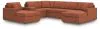 Ashley Furniture 92102S54 Ashley Furniture 92102S54 Modmax - 7-Piece Sectional With Laf And Raf Corner Chaises And With Storage Console - Spice