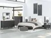 Ashley Furniture B2616/231/36/58/56/B100-14 Ashley Furniture B2616/231/36/58/56/B100-14 Cadmori - 5 Pc. - Dresser, Mirror, King Upholstered Panel Bed - Black / White