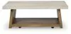 Ashley Furniture T642-1 Ashley Furniture T642-1 Brendalhouse - Rectangular Cocktail Table - Light Brown
