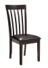 Ashley Furniture D310/15/01(2) Hammis - 3 Pc. - Drop Leaf Table, 2 Upholstered Side Chairs - Dark Brown