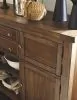 Ashley Furniture D631/45/01(4)/00/60 Ashley Furniture D631/45/01(4)/00/60 Moriville - 7 Pc. - Extension Table, 4 Side Chairs, Bench, Server - Dark Gray