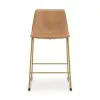 Ashley Furniture PCD373-330 Ciabori - Tall Upholstered Barstool (Set of 2) - Toast / Gold