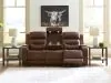 Ashley Furniture PCU1160215A Knightington - Power Reclining Sofa With Audio Seating - Brown