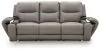 Ashley Furniture PCU1370015A Real Moments - Power Reclining Sofa With Audio Seating - Ash