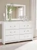 Ashley Furniture PCB1119B1 Ashley Furniture PCB1119B1 Maeling - Dresser And Mirror - White