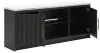 Ashley Furniture W2616-468 Cadmori - XL TV Stand With Fireplace Option - Black / White