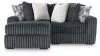 Ashley Furniture 98105S15 Ashley Furniture 98105S15 Midnight-Madness - 2-Piece Sectional With LAF Corner Chaise - Gunmetal
