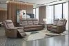 New Classic L4587-25P1-BRN Keldon - Reclining Console Loveseat With Power Footrest - Brown