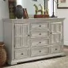 Liberty Furniture 361W-BR31 Liberty Furniture 361W-BR31 Big Valley - 2 Door 6 Drawer Dresser - Whitestone