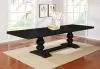 CoasterEssence 121231 Phelps - Extension Leaf Dining Table Distressed Noir - Distressed Nior