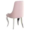 CoasterElevations 108811-S5P Antoine - 5 Piece Rectangular Glass Top Dining Table Set - Pink