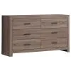 CoasterEveryday 207043 Brantford - 6-Drawer Dresser - Barrel Oak