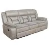 CoasterEveryday 651351-S2 Greer - 2 Piece Upholstered Reclining Sofa Set - Taupe