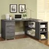 CoasterEveryday 800518 Yvette - 3-Drawer L-Shape Computer Desk - Weathered Gray