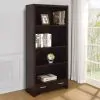 CoasterEveryday 800905 Skylar - 5-Shelf Bookcase With Drawer - Cappuccino