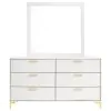 CoasterEveryday 224403M Kendall - 6-Drawer Dresser With Mirror - White