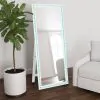 Coaster Fine Furniture 960963 Windrose - Tempered LED Standing Mirror - White