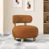 CoasterEveryday 903167 Zonie - Boucle Upholstered Barrel Back Accent Chair - Orange