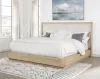 Coaster Fine Furniture 225041Q Kailani - Queen Wingback Bed - Beige Oak