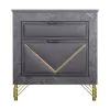 New Classic B1826-040 Symmetry - 2 Drawer Nightstand - Charcoal