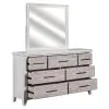 Liberty Furniture 142-BR-DM Backroads - Dresser & Mirror - Weathered White