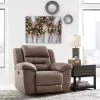 Ashley Furniture 3990598 Stoneland - Power Rocker Recliner - Light Brown