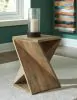Ashley Furniture A4000510 Zalemont - Accent Table - Distressed Brown