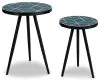 Ashley Furniture A4000523 Clairbelle - Accent Table (Set of 2) - Teal