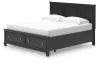 Ashley Furniture B687B19 Ashley Furniture B687B19 Lanolee - King Panel Storage Bed - Black