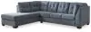 Ashley Furniture 55303S3 Ashley Furniture 55303S3 Marleton - 2-Piece Sleeper Sectional With Laf Corner Chaise - Denim