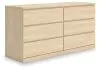 Ashley Furniture EB9632-231 Ashley Furniture EB9632-231 Onita - Six Drawer Dresser - Natural