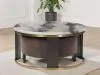 Ashley Furniture T671-22 Jazmore - Nesting Cocktail Tables (Set of 2) - Brown / Brass Finish