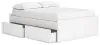 Ashley Furniture EB9630B13 Ashley Furniture EB9630B13 Onita - Full Platform Bed With 2 Side Storage - White
