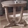 Liberty Furniture 154-OT1020 Liberty Furniture 154-OT1020 Greystone Mill - End Table - Stone White Wash / Wirebrush Distressing