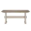 Liberty Furniture 652-OT1031 Farmhouse Reimagined - Flip Lid Sofa Table - Antique White / Chestnut Tops