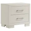 CoasterEssence 202990KE-S6P Jessica - 6 Piece Eastern King LED Bedroom Set - Cream White