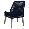 CoasterElevations 110034 Nakia - Woven Rope Dining Side Chairs (Set of 2) - Dark Navy